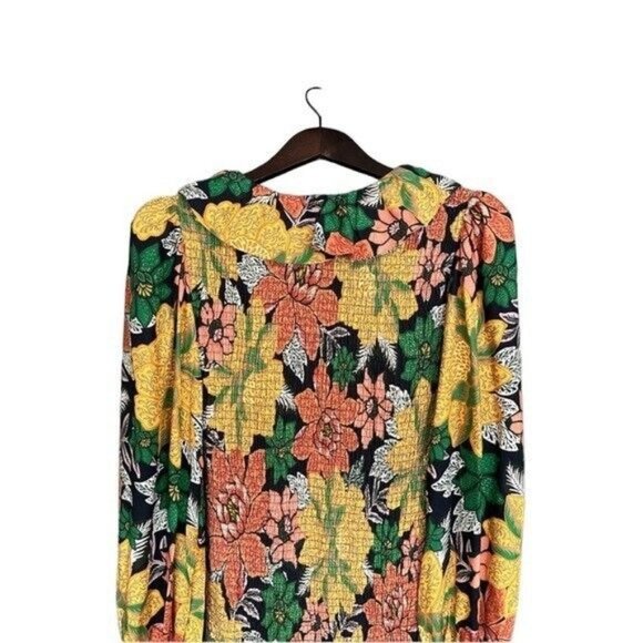 Farm Rio Black  Garden Lenzing Ecovero Viscose Mini Size Small Dress NWT - Picture 7 of 10